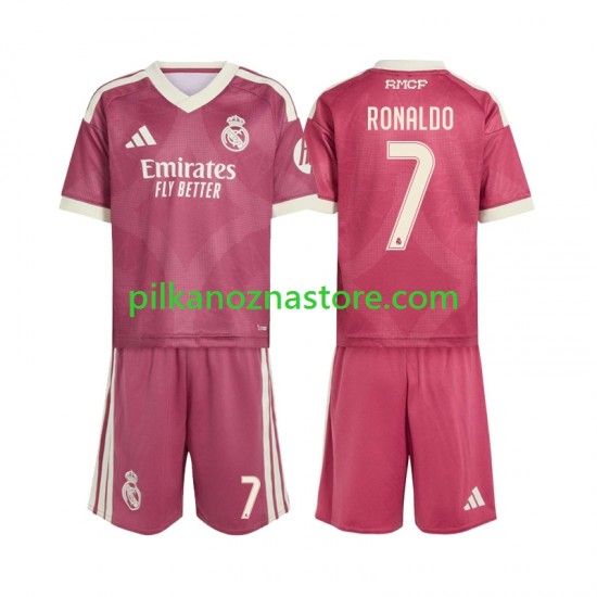 Real Madryt dla Dzieci Cristiano Ronaldo 7 Koszulka Trzeci 2026-2027 Krótkie Rękawy
