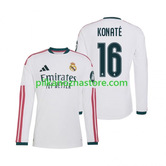 Real Madryt Ibrahima Konate 16 Koszulka Męska Domowy 2026-2027 Długie Rękawy