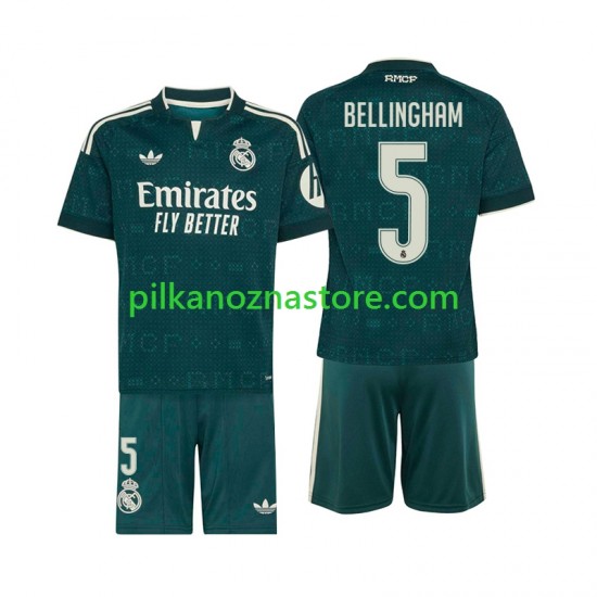 Real Madryt dla Dzieci Jude Bellingham 5 Koszulka Wyjazdowy 2026-2027 Krótkie Rękawy