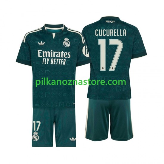 Real Madryt dla Dzieci Marc Cucurella 17 Koszulka Wyjazdowy 2026-2027 Krótkie Rękawy