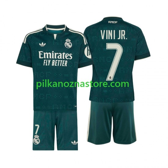 Real Madryt dla Dzieci Vinicius Junior 7 Koszulka Wyjazdowy 2026-2027 Krótkie Rękawy