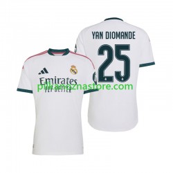 Real Madryt Yan Diomande 25 Koszulka Męska Domowy 2026-2027 Krótkie Rękawy Real Madryt Yan Diomande 25 Koszulka Męska Domowy 2026-2027 Krótkie Rękawy