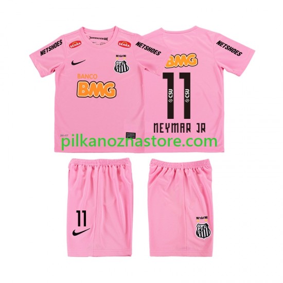dla Dzieci Santos Neymar JR 11 2012 2013 Retro Koszulka Czwarty Krótkie Rękawy
