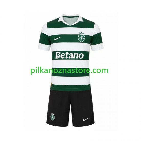 Sporting CP dla Dzieci Koszulka Domowy 2026-2027 Krótkie Rękawy