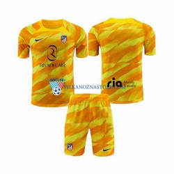 Strój Bramkarski Atlético Madryt dla Dzieci Orangecolor Koszulka 2023-2024 Krótkie Rękawy
