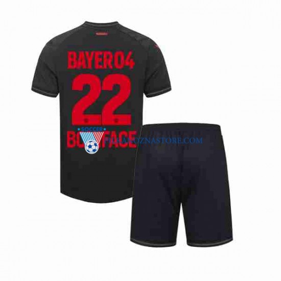 Bayer 04 Leverkusen dla Dzieci Victor Boniface 22 Koszulka Domowy 2023-2024 Krótkie Rękawy