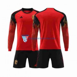 Belgia dla Dzieci Koszulka Domowy MŚ 2022 Długie Rękawy