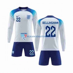Anglia dla Dzieci Bellingham 22 Koszulka Domowy MŚ 2022 Długie Rękawy