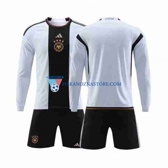 Niemcy dla Dzieci Koszulka Domowy MŚ 2022 Długie Rękawy