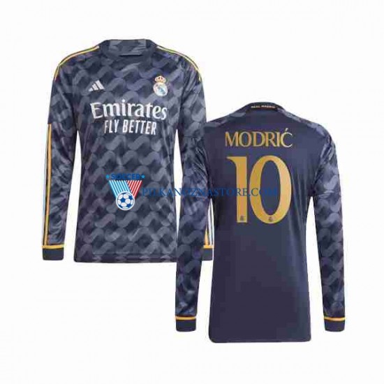 Real Madryt Modrić Luka 10 Koszulka Męska Wyjazdowy 2023-2024 Długie Rękawy