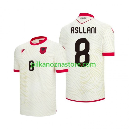 Albania Kristjan Asllani 8 Koszulka Męska Wyjazdowy MŚ 2026 Krótkie Rękawy