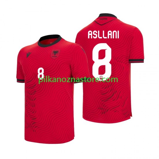 Albania Kristjan Asllani 8 Koszulka Męska Domowy MŚ 2026 Krótkie Rękawy