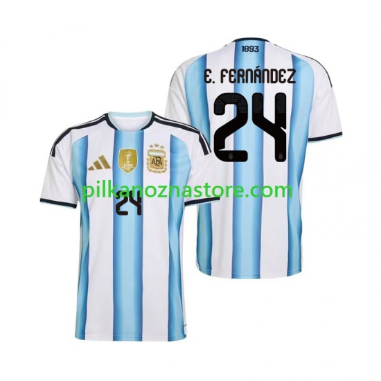 Argentyna Enzo Fernandez 24 Koszulka Męska Domowy MŚ 2026 Krótkie Rękawy