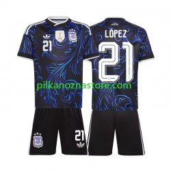 Argentyna dla Dzieci Jose Manuel Lopez 21 Koszulka Wyjazdowy MŚ 2026 Krótkie Rękawy Argentyna dla Dzieci Jose Manuel Lopez 21 Koszulka Wyjazdowy MŚ 2026 Krótkie Rękawy