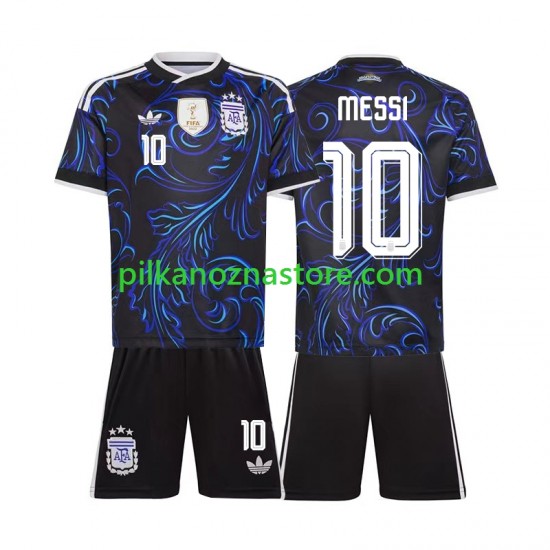 Argentyna dla Dzieci Lionel Messi 10 Koszulka Wyjazdowy MŚ 2026 Krótkie Rękawy