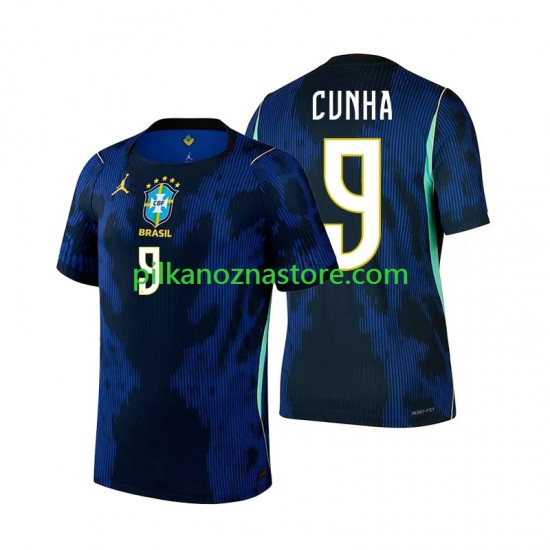 Brazylia Matheus Cunha 9 Koszulka Męska Wyjazdowy MŚ 2026 Krótkie Rękawy
