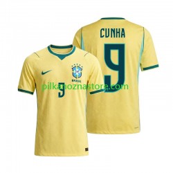 Brazylia Matheus Cunha 9 Koszulka Męska Domowy MŚ 2026 Krótkie Rękawy Brazylia Matheus Cunha 9 Koszulka Męska Domowy MŚ 2026 Krótkie Rękawy