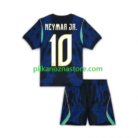 Brazylia dla Dzieci Neymar JR 10 Koszulka Wyjazdowy MŚ 2026 Krótkie Rękawy