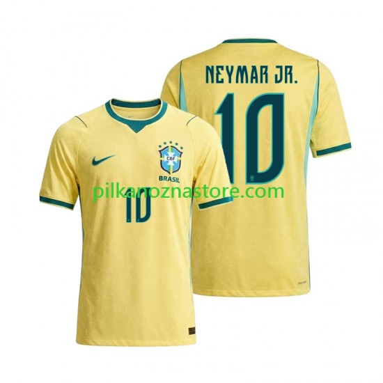 Brazylia Neymar JR 10 Koszulka Męska Domowy MŚ 2026 Krótkie Rękawy
