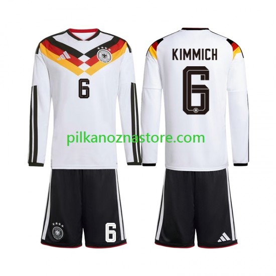 Niemcy dla Dzieci Joshua Kimmich 6 Koszulka Domowy MŚ 2026 Długie Rękawy