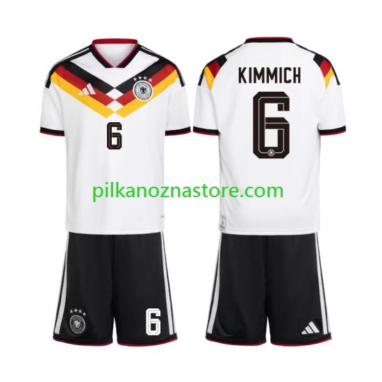 Niemcy dla Dzieci Joshua Kimmich 6 Koszulka Domowy MŚ 2026 Krótkie Rękawy