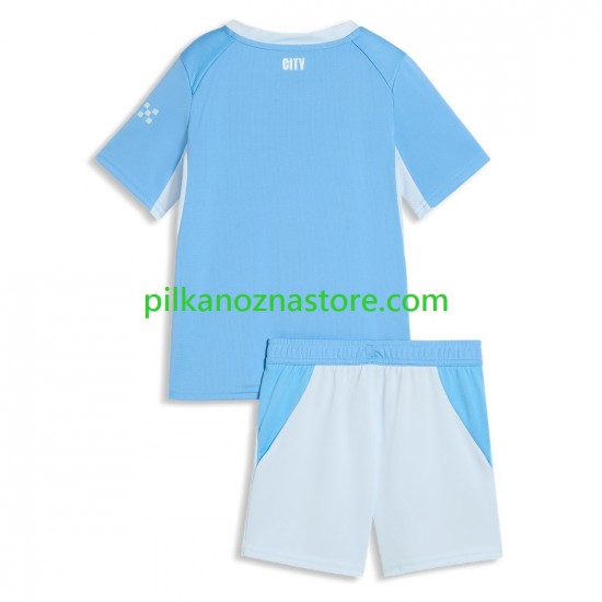 Manchester City dla Dzieci Koszulka Domowy 2026-2027 Krótkie Rękawy