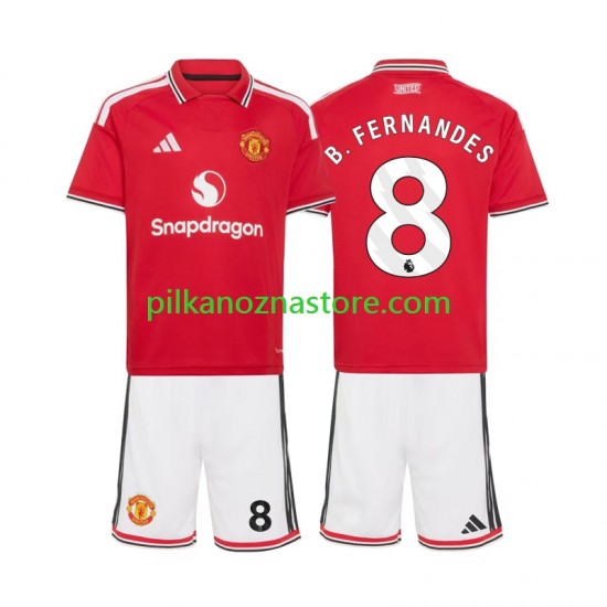 Manchester United dla Dzieci Bruno Fernandes 8 Koszulka Domowy 2026-2027 Krótkie Rękawy
