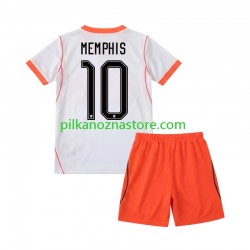 Holandia dla Dzieci Memphis Depay 10 Koszulka Wyjazdowy MŚ 2026 Krótkie Rękawy