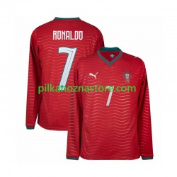 Portugalia Cristiano Ronaldo 7 Koszulka Męska Domowy MŚ 2026 Długie Rękawy Portugalia Cristiano Ronaldo 7 Koszulka Męska Domowy MŚ 2026 Długie Rękawy