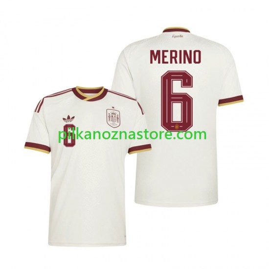 Hiszpania Mikel Merino 6 Koszulka Męska Wyjazdowy MŚ 2026 Krótkie Rękawy