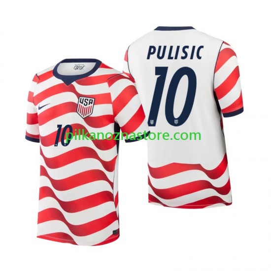 Stany Zjednoczone Christian Pulisic 10 Koszulka Męska Domowy MŚ 2026 Krótkie Rękawy