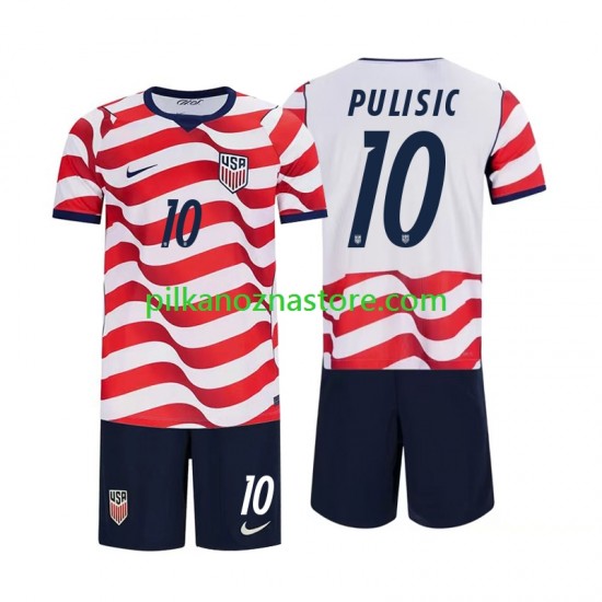 Stany Zjednoczone dla Dzieci Christian Pulisic 10 Koszulka Domowy MŚ 2026 Krótkie Rękawy