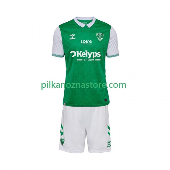 dla Dzieci AS Saint-Etienne Koszulka Domowy 2025-2026 Krótkie Rękawy