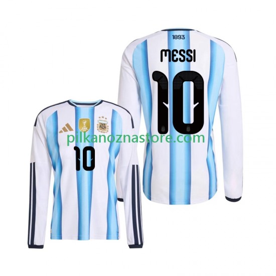 Argentyna Lionel Messi 10 Koszulka Męska Domowy MŚ 2026 Długie Rękawy