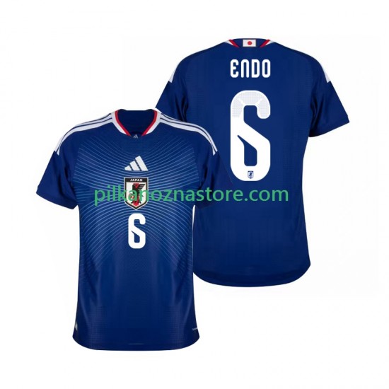 Japonia Wataru Endo 6 Koszulka Męska Domowy MŚ 2026 Krótkie Rękawy
