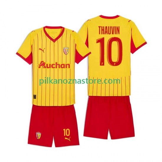 RC Lens dla Dzieci Florian Thauvin 10 Koszulka Domowy 2025-2026 Krótkie Rękawy