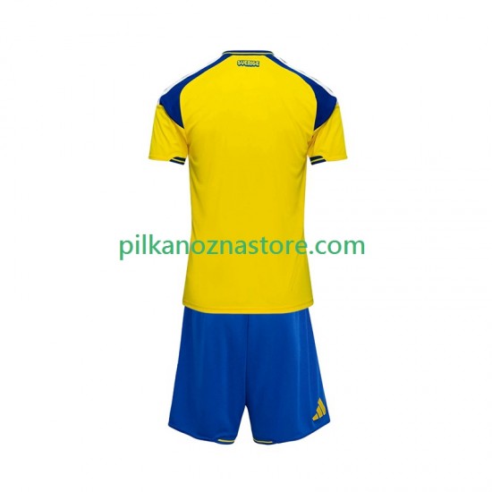 Szwecja dla Dzieci Koszulka Domowy 2026 Krótkie Rękawy