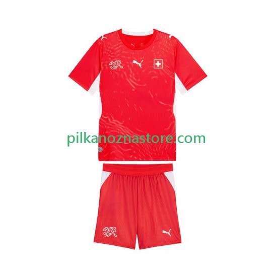 Szwajcaria dla Dzieci Koszulka Domowy MŚ 2026 Krótkie Rękawy