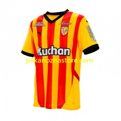 RC Lens Koszulka Męska Domowy 2024-2025 Krótkie Rękawy