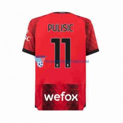 AC Milan Christian Pulisic 11 Koszulka Męska Domowy 2023-2024 Krótkie Rękawy
