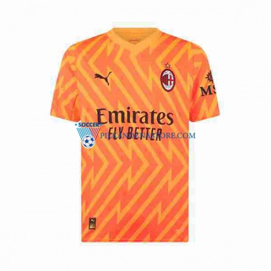 Strój Bramkarski AC Milan Koszulka Męska Wyjazdowy 2023-2024 Krótkie Rękawy