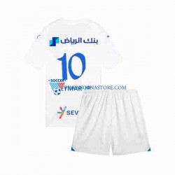 dla Dzieci Al Hilal Neymar JR 10 Koszulka Wyjazdowy 2023-2024 Krótkie Rękawy