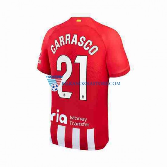 Atlético Madryt 2 Yannick Carrasco 21 Koszulka Męska Domowy 2023-2024 Krótkie Rękawy