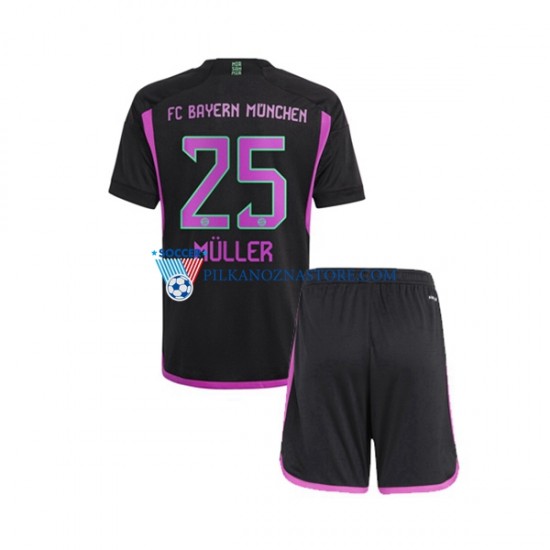 Bayern Monachium dla Dzieci Thomas Muller 25 Koszulka Wyjazdowy 2023-2024 Krótkie Rękawy