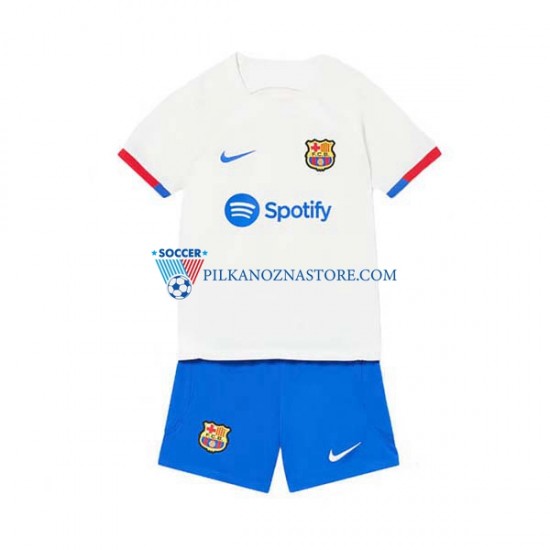 FC Barcelona dla Dzieci Koszulka Wyjazdowy 2023-2024 Krótkie Rękawy