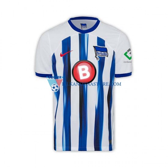 Hertha BSC Koszulka Męska Domowy 2023-2024 Krótkie Rękawy