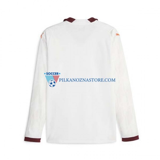 Manchester City Koszulka Męska Wyjazdowy 2023-2024 Długie Rękawy