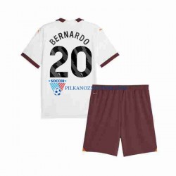 Manchester City dla Dzieci Bernardo Silva 20 Koszulka Wyjazdowy 2023-2024 Krótkie Rękawy