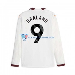 Manchester City Erling Haaland 9 Koszulka Męska Wyjazdowy 2023-2024 Długie Rękawy