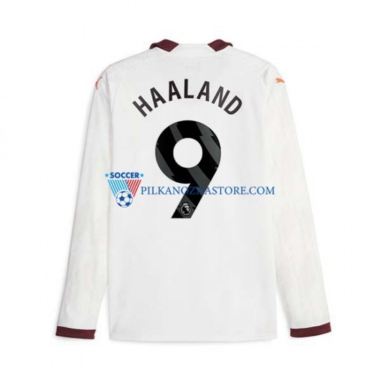 Manchester City Erling Haaland 9 Koszulka Męska Wyjazdowy 2023-2024 Długie Rękawy